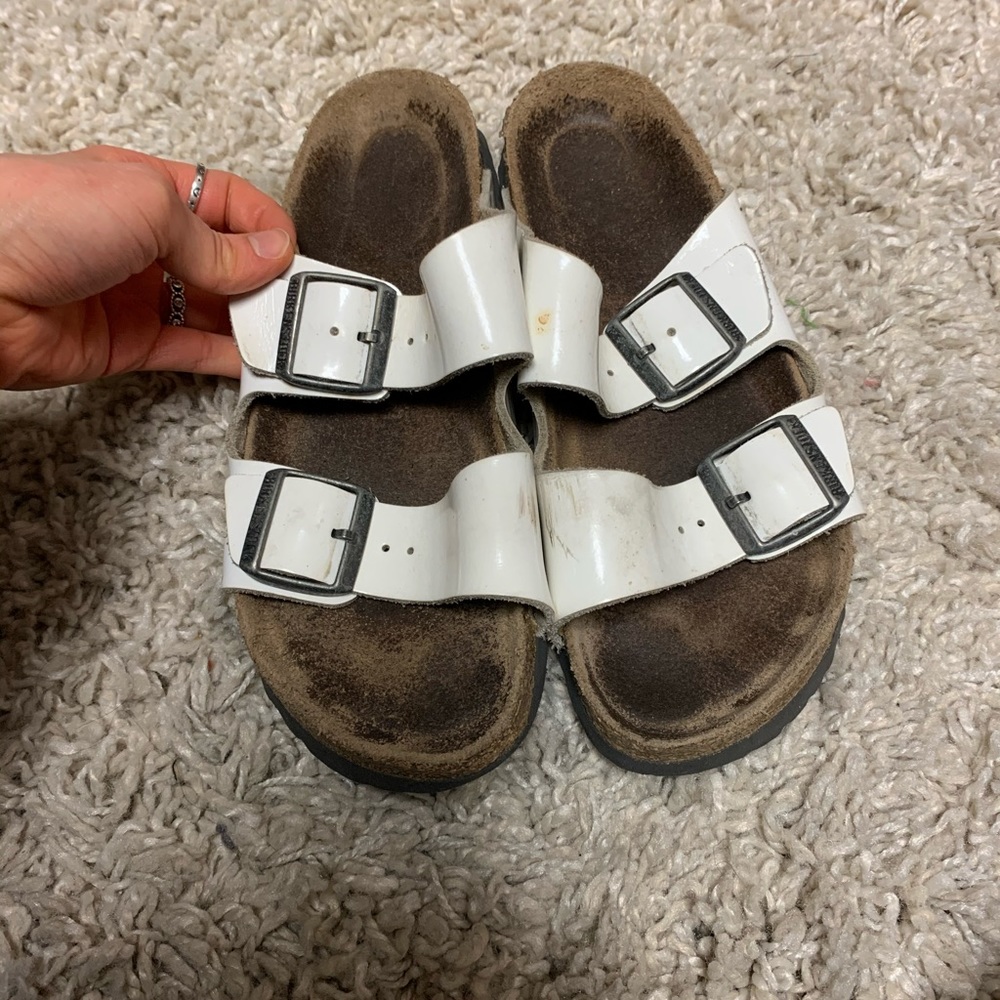 White Birkenstock 38